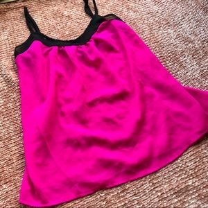Sheer Fuchsia Tank Top